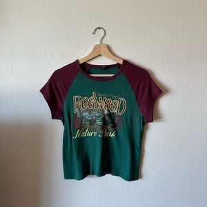 Urban Outfitters Baby Tee Graphic Cropped Top
